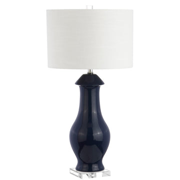 Liberty 31" Ceramic/Crystal LED Table Lamp - JONATHAN Y